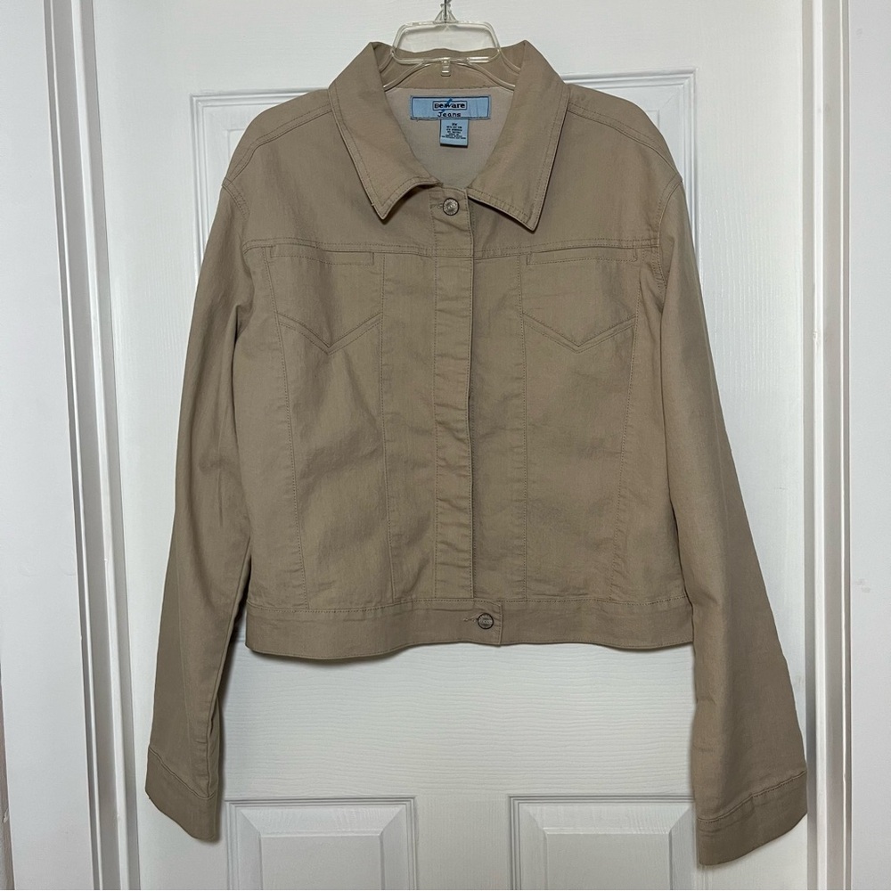 Beware Jeans Plus Tan Jean Jacket